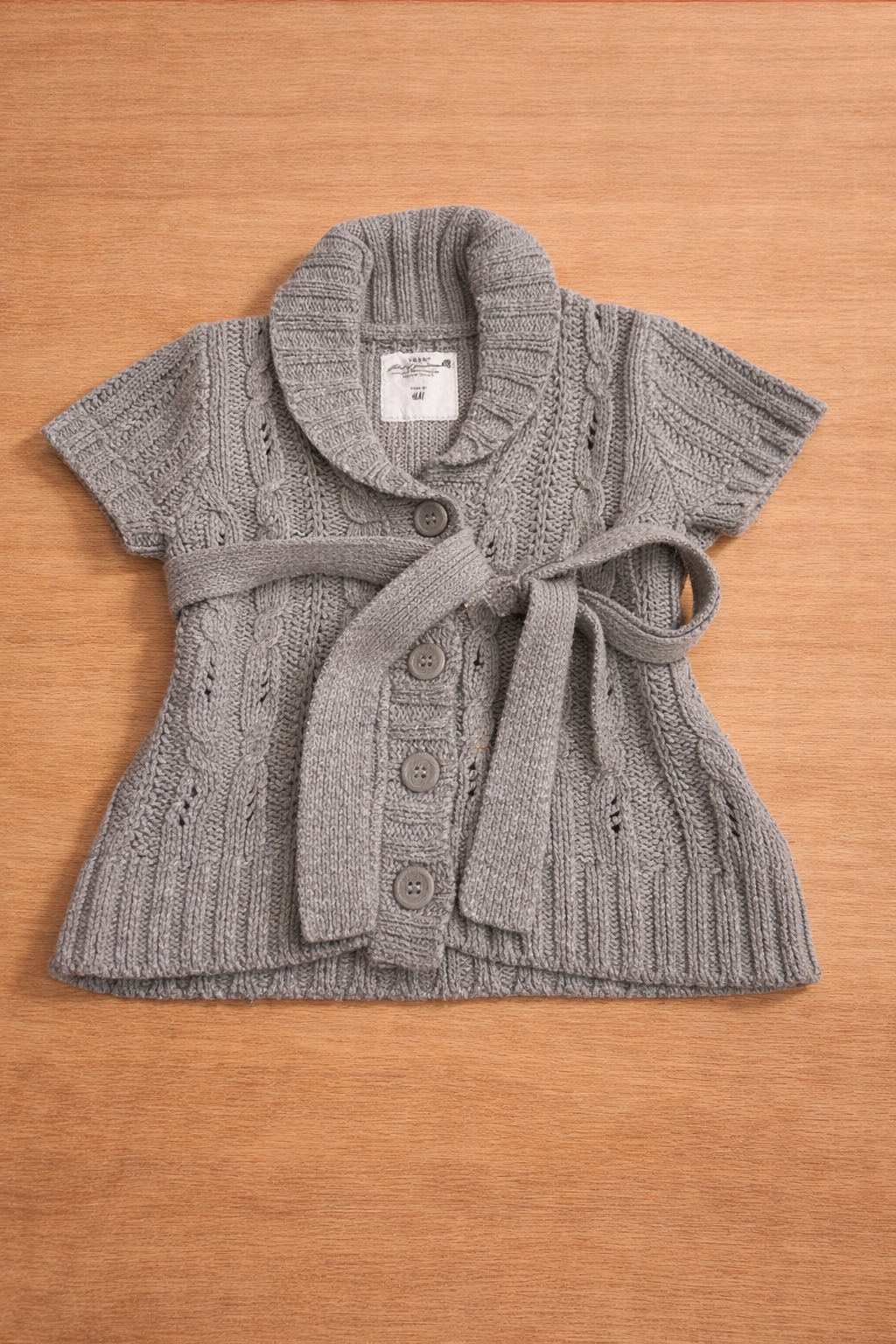 Baby Strickjacke grau
