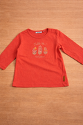 Baby Langarmshirt orange