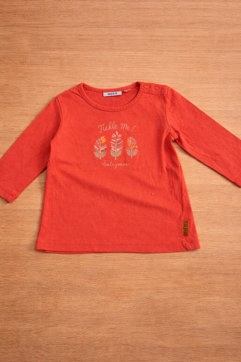 Baby Langarmshirt orange